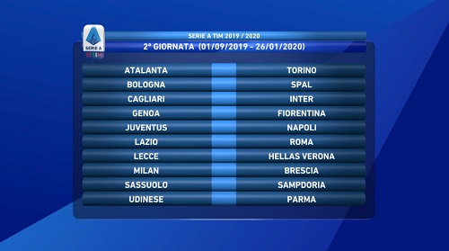 Serie A 2019/2020, seconda giornata: su Sky il big match Juventus-Napoli e il derby Lazio-Roma