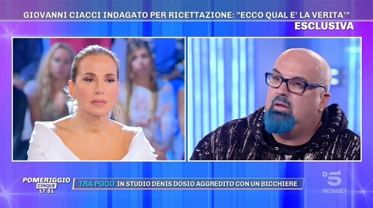 Pomeriggio Cinque, Giovanni Ciacci rifiuta le ‘scuse’ di Carlo Freccero