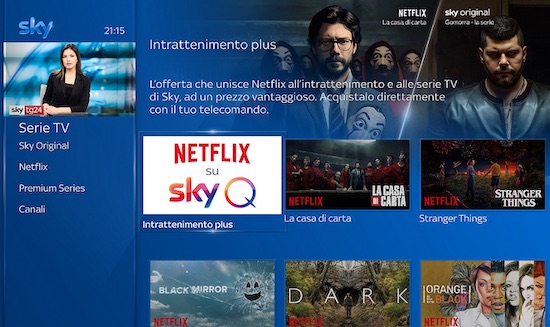 Netflix dal 9 ottobre su Sky Q: le modalità e i prezzi dell’offerta