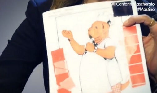 Il Cantante Mascherato: Milly Carlucci presenta il Mastino Napoletano