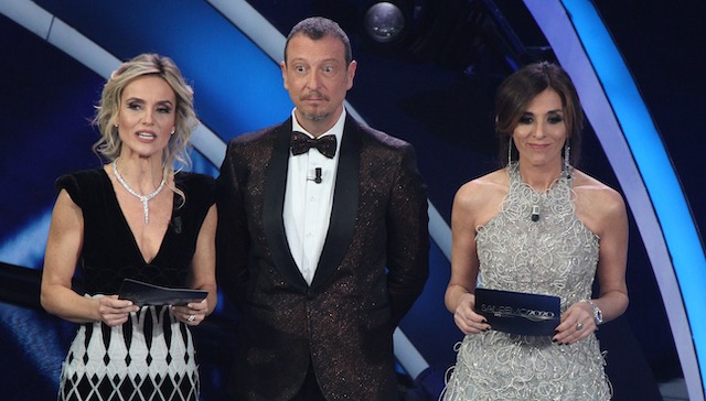 Chimenti Amadeus D'Aquino5 sanremo ascolti Sanremo 2020