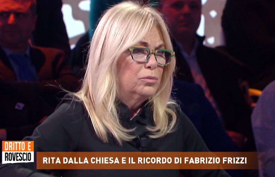 Dritto e Rovescio, Rita Dalla Chiesa ricorda Fabrizio Frizzi: «Era una persona per bene. Quanto l’ho amato!» – Video