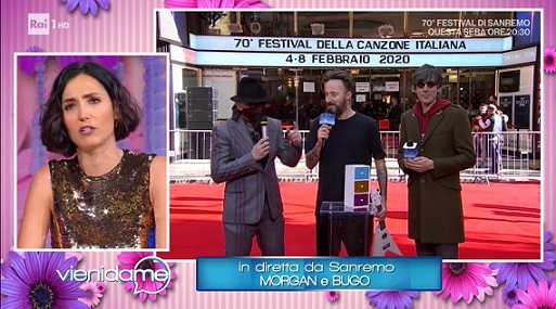 Sanremo 2020, Morgan contro Junior Cally a Vieni da Me: «Sono un rapper, le donne le violenterei tutte»