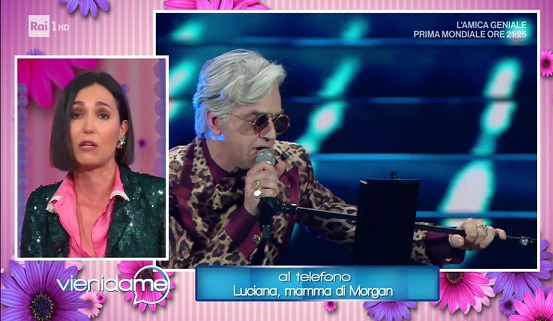 Morgan vs Bugo, la madre di Morgan a Vieni da Me: «E’ un buono che ama la musica. Se ha fatto degli errori è perché è stato messo in condizione di farli»