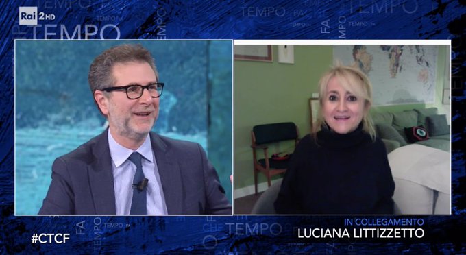 Che Tempo Che Fa, Littizzetto torna a camminare e fa l’ingresso in studio a casa sua – Video