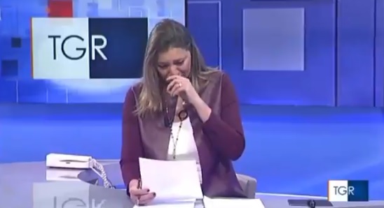 Diego muore a 3 anni, la conduttrice del TgR Basilicata dà la notizia in diretta TV e piange – Video