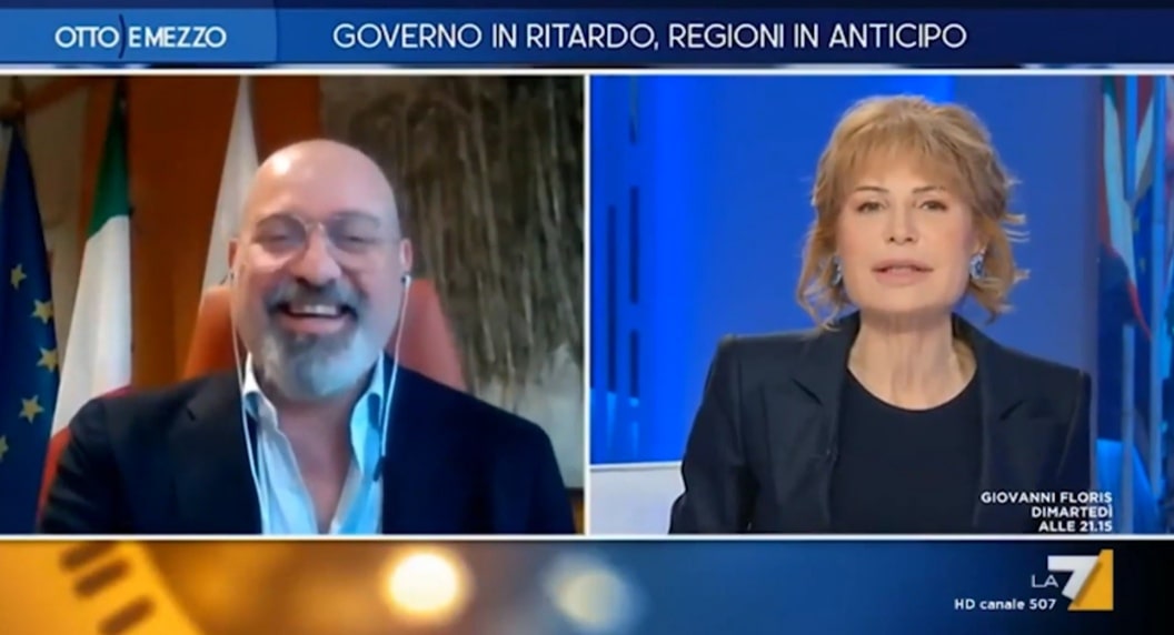 Otto e Mezzo, Lilli Gruber percula Salvini: «Potrà tornare al Papeete quest’estate?»