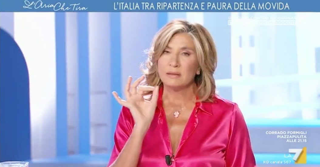 L’Aria Che Tira, allarme movida. Myrta Merlino vs Conte: «Stamattina mi sono arrabbiata, c’è qualcosa che non quadra»