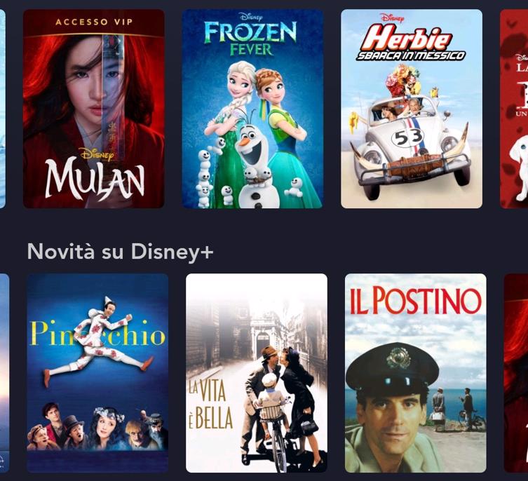Disney + o –