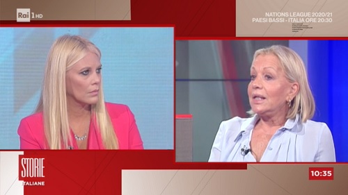 Storie Italiane riparte dal caso Viviana-Gioele. Catherine Spaak non ci sta: «Mi dissocio. Sono venuta qui per altri motivi»