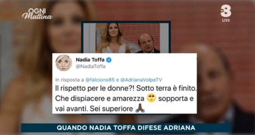 Ogni Mattina, Adriana Volpe ricorda Nadia Toffa riportando a galla il suo astio con Magalli
