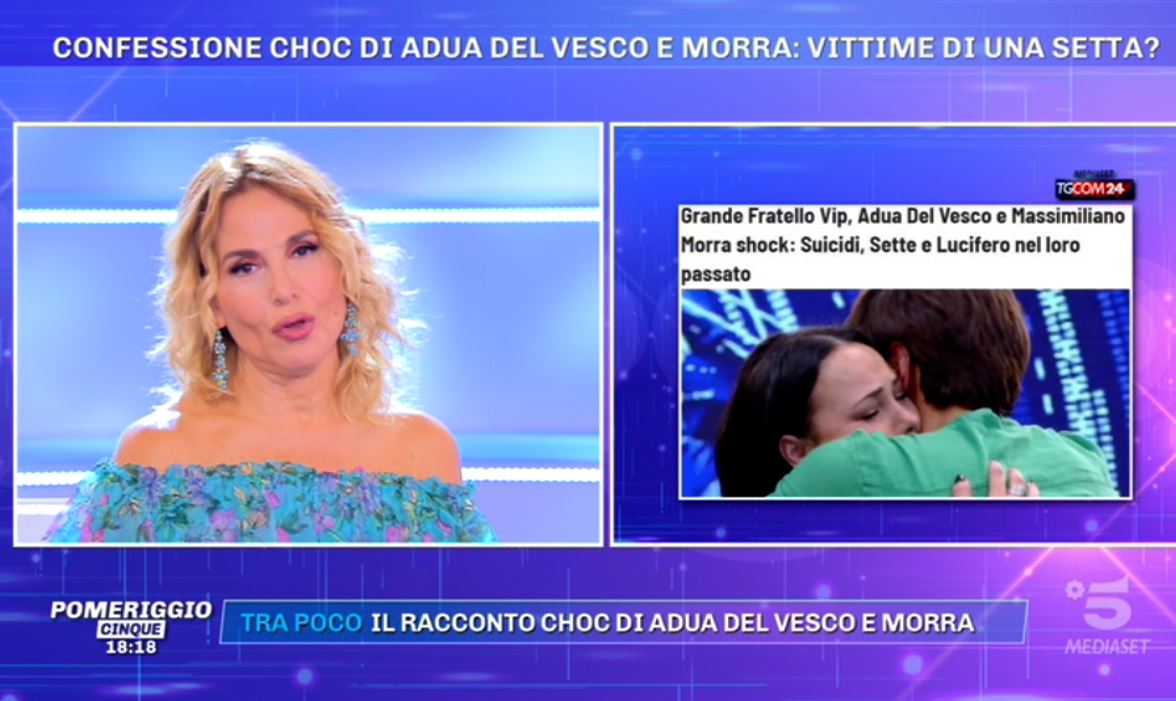 Barbara D’Urso conferma le rivelazioni di Morra e Del Vesco al GF VIP ma si rifiuta di fare i nomi. Ora si indaghi!