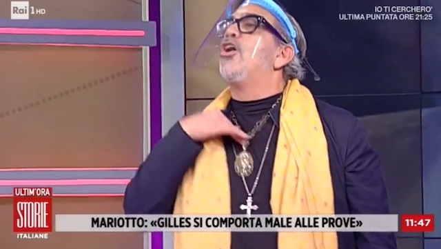 Mariotto ‘svalvola’ a Storie Italiane – Video