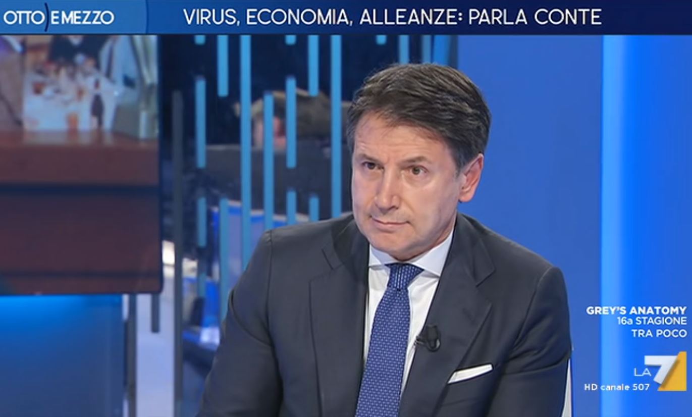 Otto e Mezzo, Giuseppe Conte assolve l’AD Rai Salini: «Dimissioni? Non confermo, sta facendo bene»
