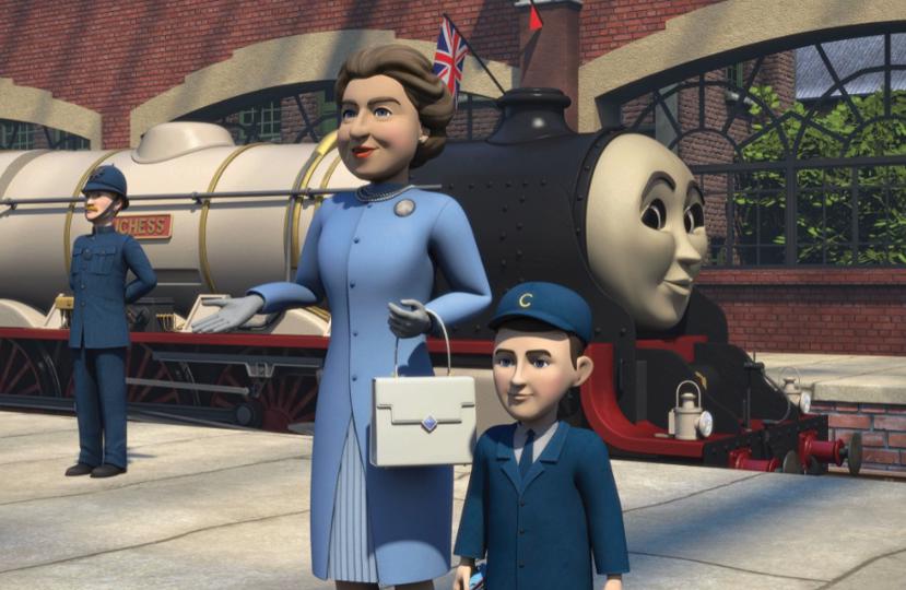 Carlo e la Regina Elisabetta protagonisti del Trenino Thomas