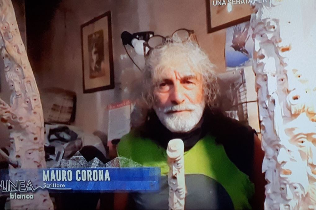 Rai1 accoglie Mauro Corona. Ma non era contro il Codice etico?