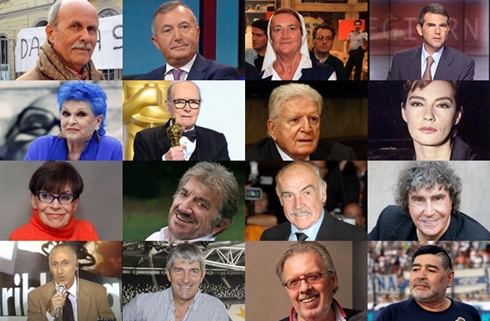 2020: ci hanno lasciato Gigi Proietti, Franca Valeri, Sergio Zavoli, Maradona e Sean Connery