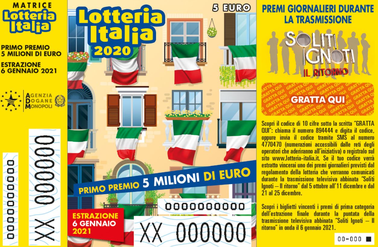 Lotteria Italia: i biglietti vincenti