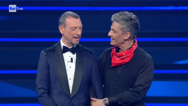 Amadeus e Fiorello - Finale Sanremo 2021 Amadeus e Fiorello - Finale Sanremo 2021