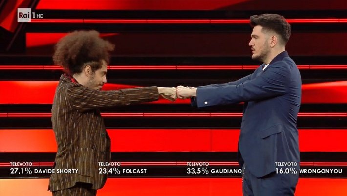 Davide Shorty e Gaudiano - Quartan serata Sanremo 2021 (da RaiPlay)