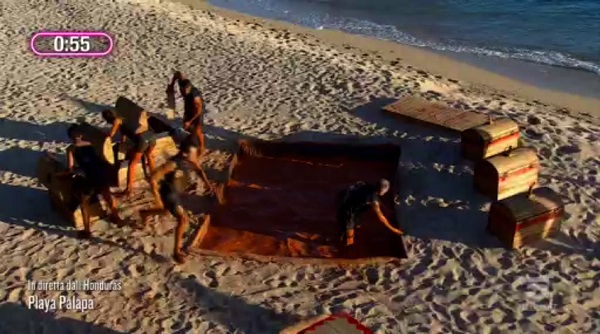 I Burinos nella prova immunità - Isola dei Famosi 2021