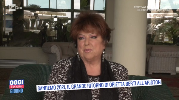 Sanremo 2021, Orietta Berti dà una lezione ai giovani: «Ho cantato senza l’autotune come usano quasi tutti qua»