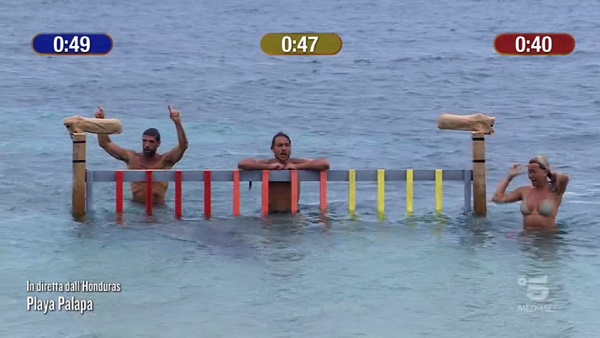 Prova di apnea - Isola dei Famosi 2021