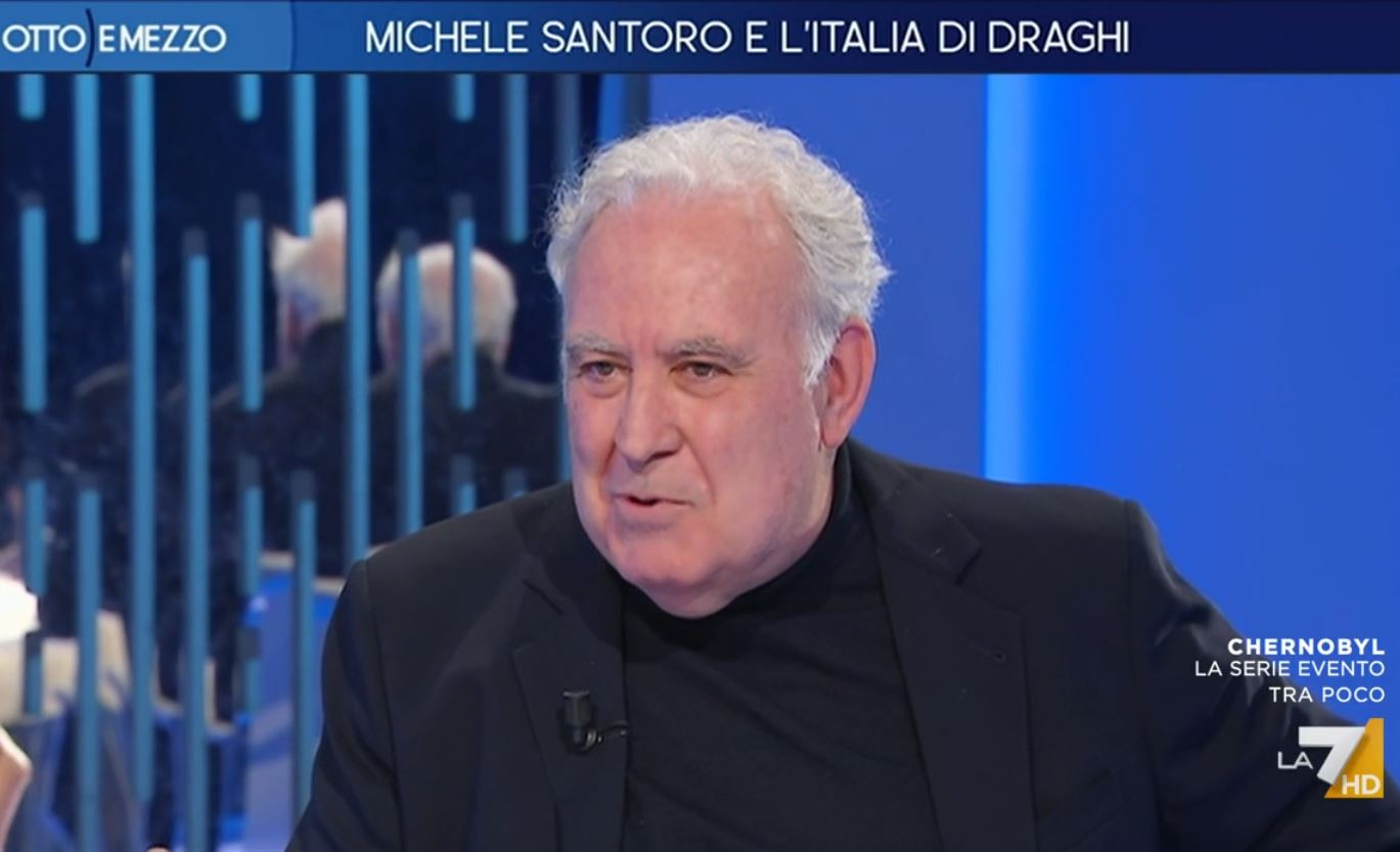 Santoro torna in tv dalla Gruber: «Non mi sento un reduce. In Rai ora fanno l’1% senza porsi il problema»