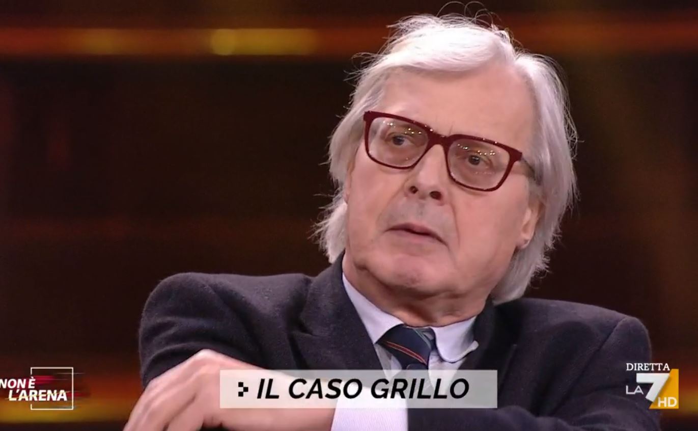 Caso Grillo, Sgarbi: «Lilli Gruber mi ha impedito di parlarne». Agitazione in diretta su La7 – Video