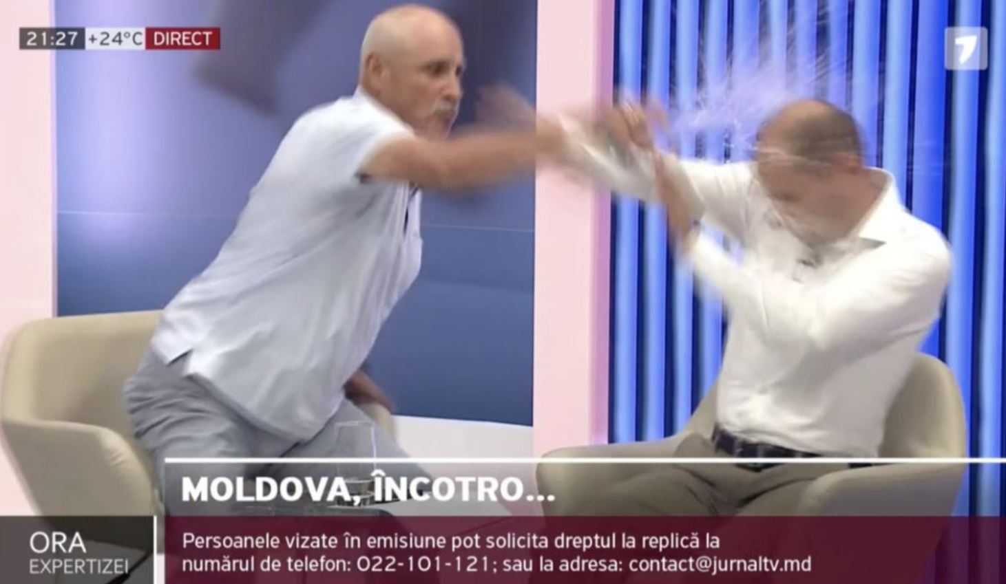 Moldavia, rissa in diretta su Jurnal Tv: un politico resta privo di sensi – Video