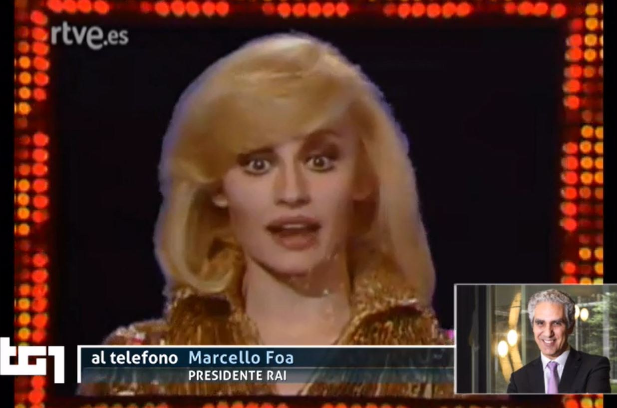 Raffaella Carrà, il TG1 prende le immagini da internet! Troppa fatica attingere dalle teche?