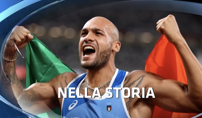 Ascolti TV | Domenica 1 agosto 2021. 5,6 mln per l’Atletica (37.8%) con un magnifico 46.2% per l’oro di Jacobs (6,9 mln). Rai2 al 20.3% nelle 24 ore, TG2 31.5%