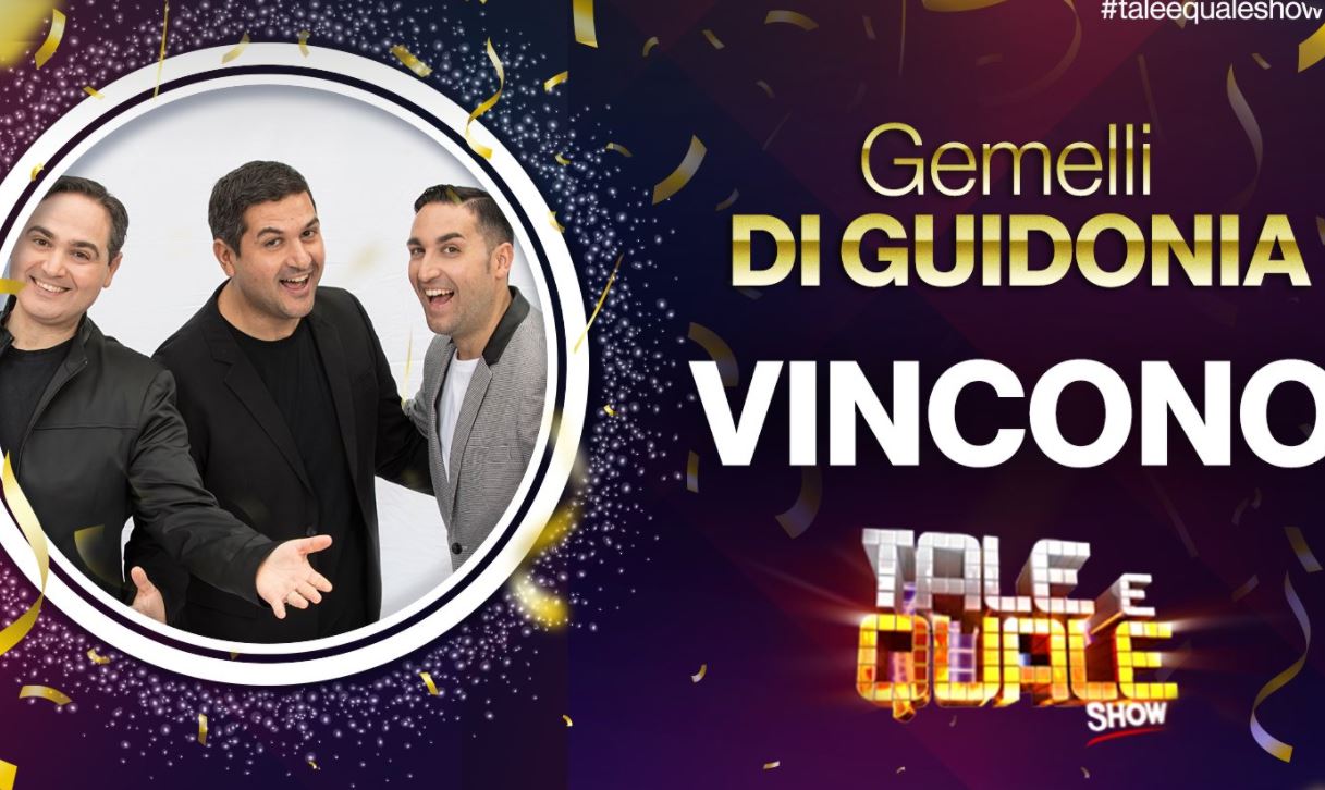 I Gemelli di Guidonia vincono Tale e Quale Show 2021
