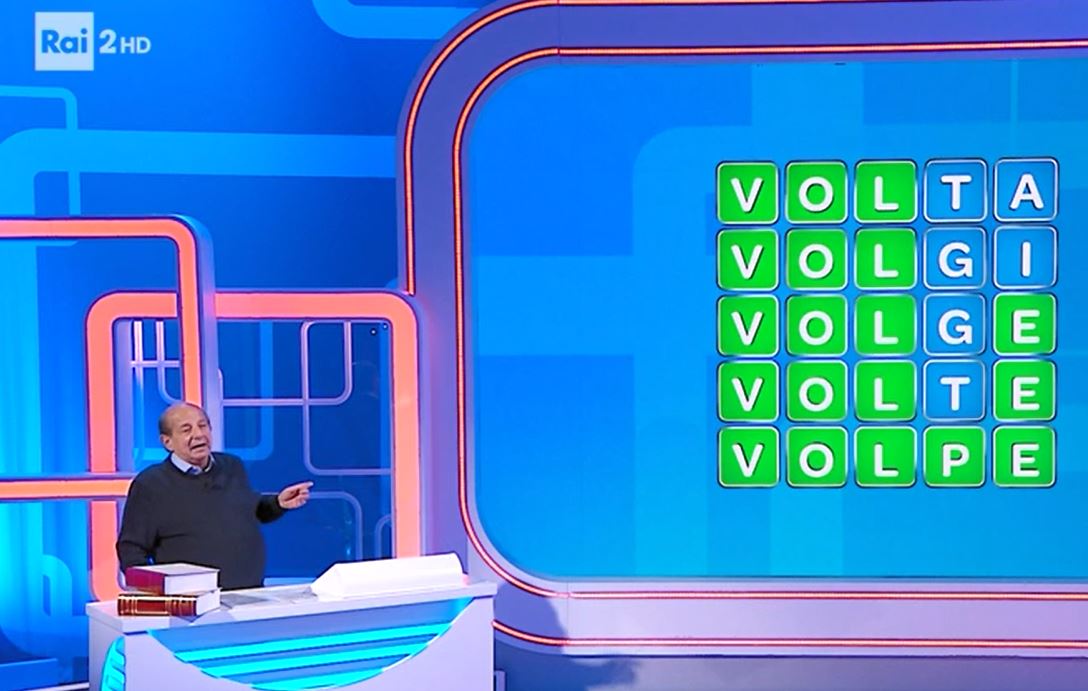 La soluzione del quiz è ‘Volpe’ ma Magalli non la dice: «Non voglio pensarci ma è proprio quella parola là» – Video