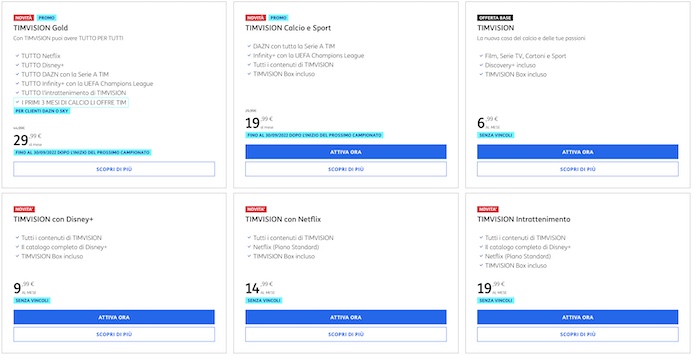 Le nuove promo di TIMVISION, per attivazioni fino al 28 novembre 2021