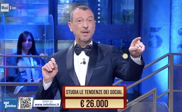 Ascolti TV | Domenica 19 Dicembre 2021. Soliti Ignoti (3,8 mln – 18.6%) surclassa la finale di All Together Now (2 mln – 13%). Freedom riparte sottotono (4.6%), Papa Francesco e gli Invisibili 12.6%