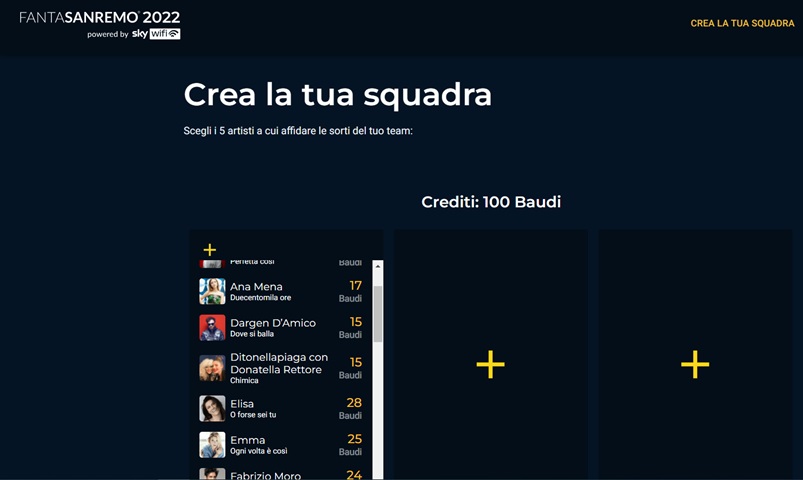 Fantasanremo - Step 3