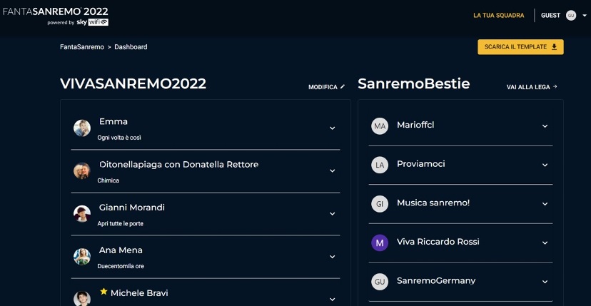 Fantasanremo - Step 8