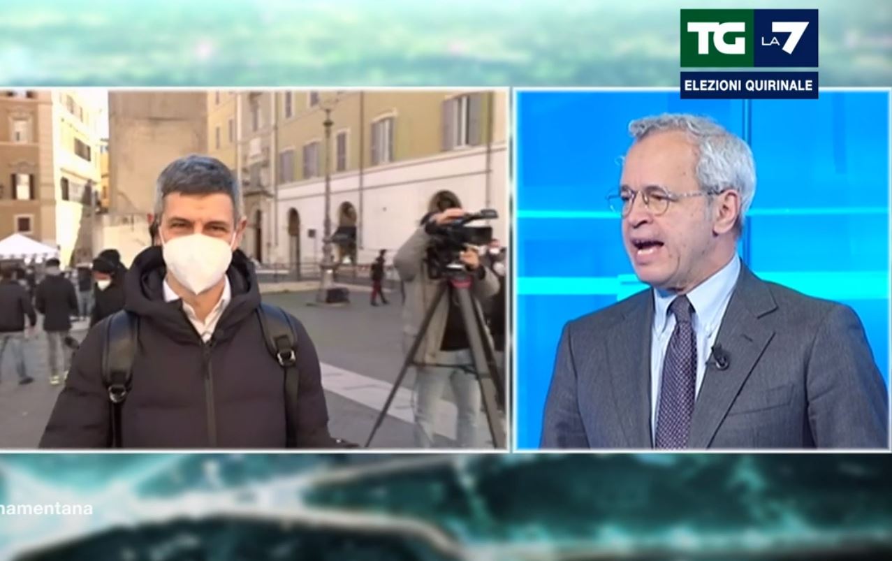 Elezioni Quirinale, Mentana sfotte Celata: «La Bonino ti ha visto e se n’è andata» – Video