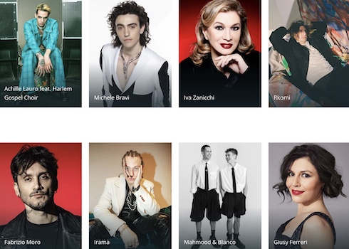 Come seguire i cantanti di Sanremo sui social