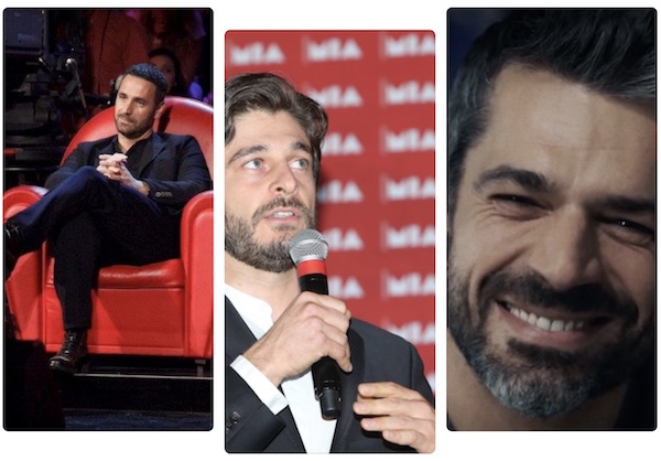 Raoul Bova, Luca Argentero e Lino Guanciale a Sanremo 2022