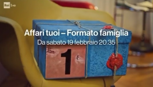 Affari Tuoi torna in «Formato Famiglia» da sabato 19 febbraio – Promo