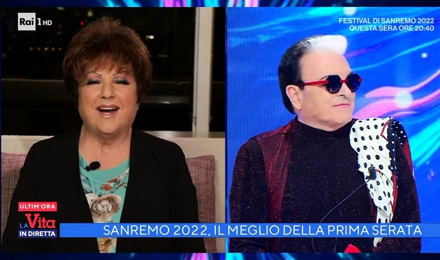 Sanremo 2022, Cristiano Malgioglio: «Orietta, mi hai copiato il look!». La Berti: «Mi devi dare 100 dollari. Ti sei preso la mia guepiere di pizzo!» – Video