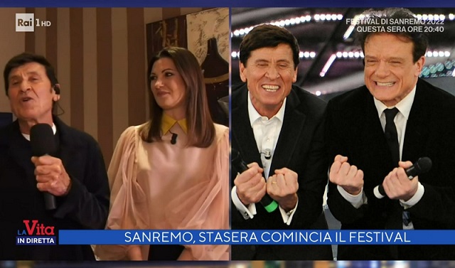 Sanremo 2022, Gianni Morandi ‘bacchetta’ Giovanna Civitillo: «A Massimo Ranieri hai detto: ‘Tu sei il mio numero uno’. Lo sai che siamo rivali!» – Video