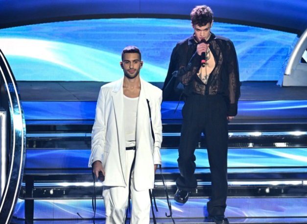 Mahmood e Blanco - Sanremo 2022 (foto Twitter @Mahmood_Music)