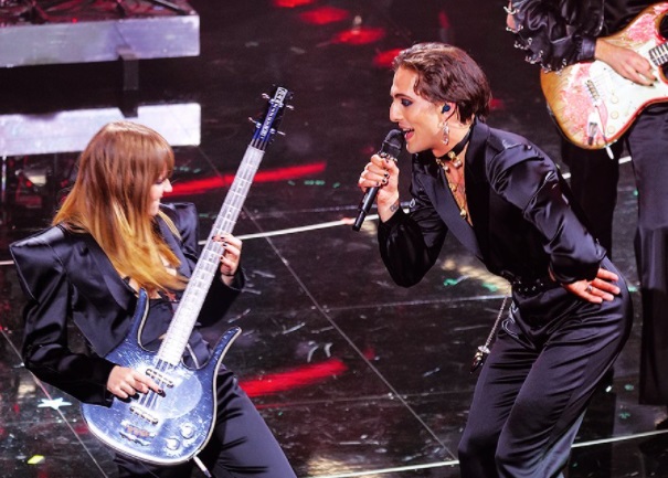 Maneskin - Sanremo 2022 (foto Instagram sanremorai) Maneskin - Sanremo 2022 (foto Instagram sanremorai)
