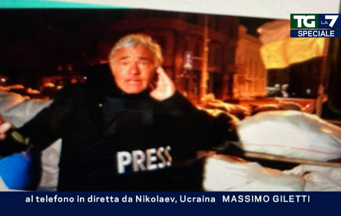 Massimo Giletti va in Ucraina per condurre Non è L’Arena. «Ho fatto una scelta rischiosa»