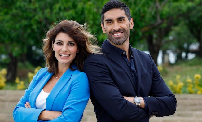 Filippo Magnini e Samanta Togni nel sabato mattina di Rai2