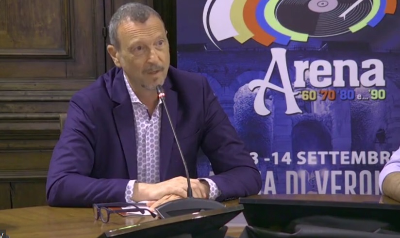 Amadeus all’Arena: «Avremo circa 50 star in tre serate». Tra gli ospiti Bonnie Tyler, gli Aqua e Gloria Gaynor