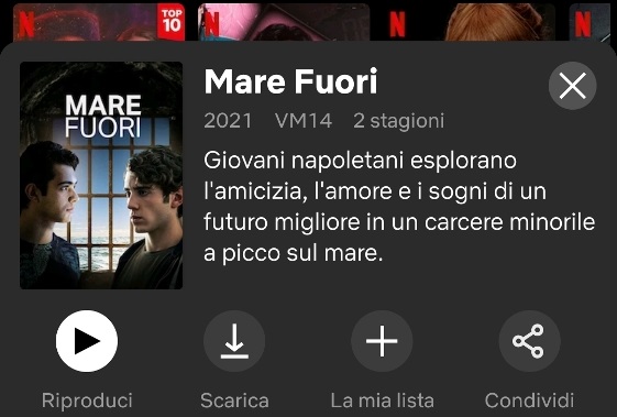 Mare Fuori su Netflix
